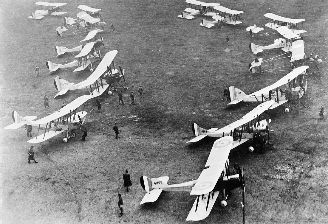 WWI British fighter planes, 1900s