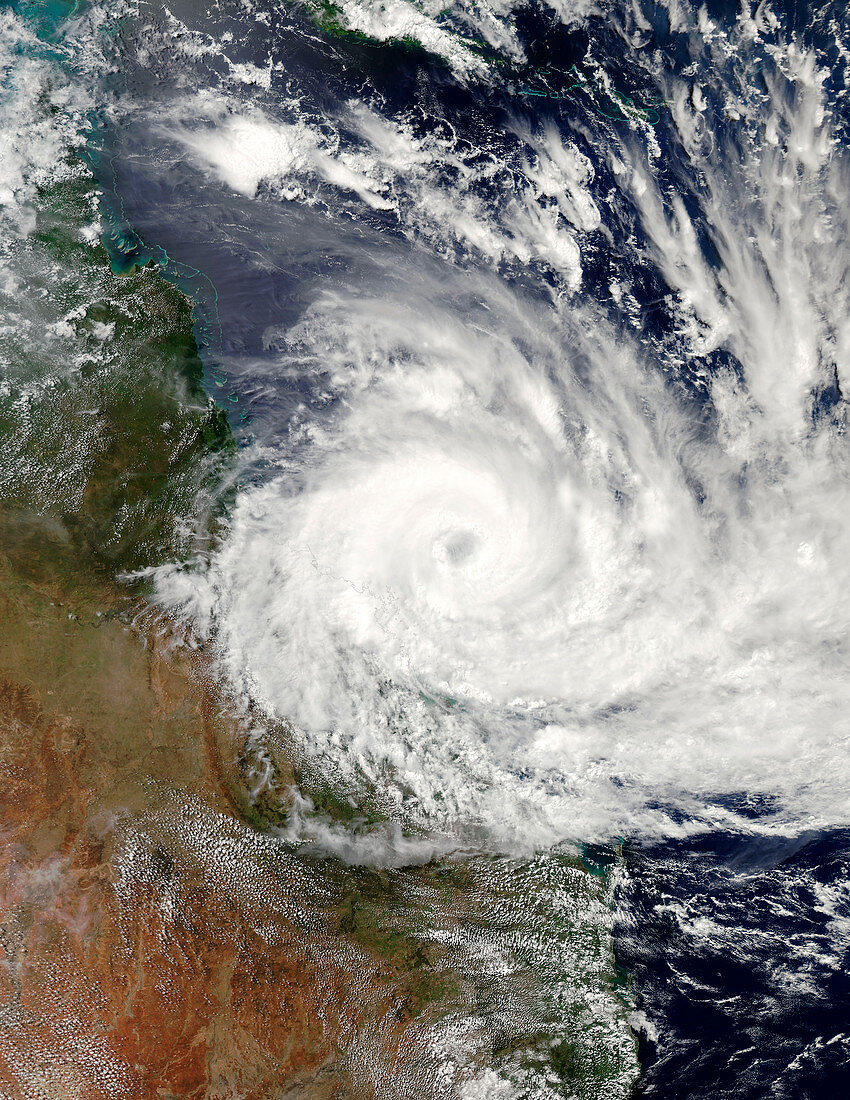 Cyclone Debbie off Australian coast