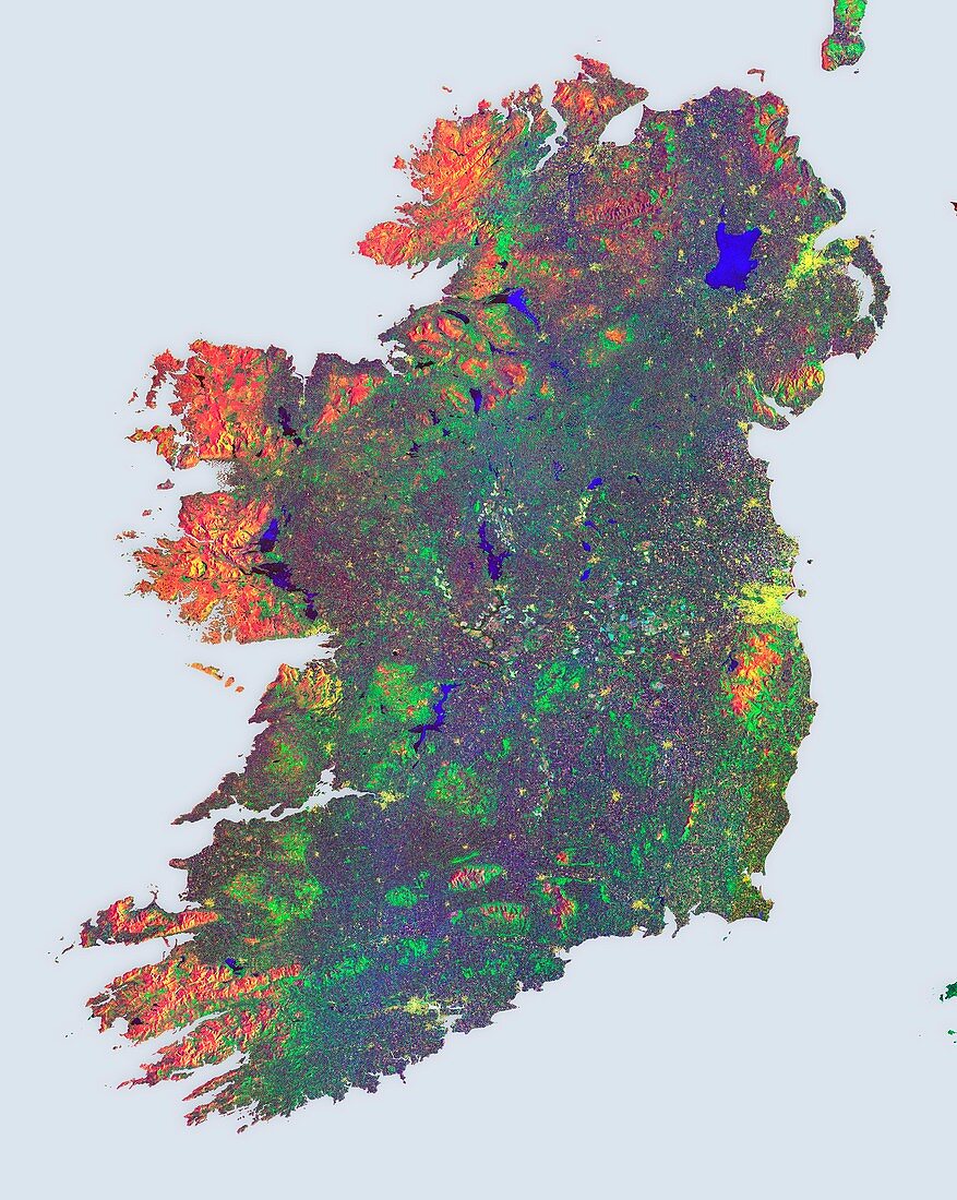 Ireland, satellite image
