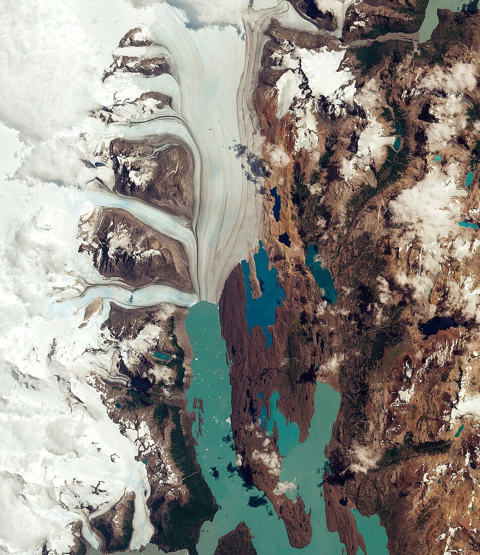Upsala Glacier, Argentina, satellite image