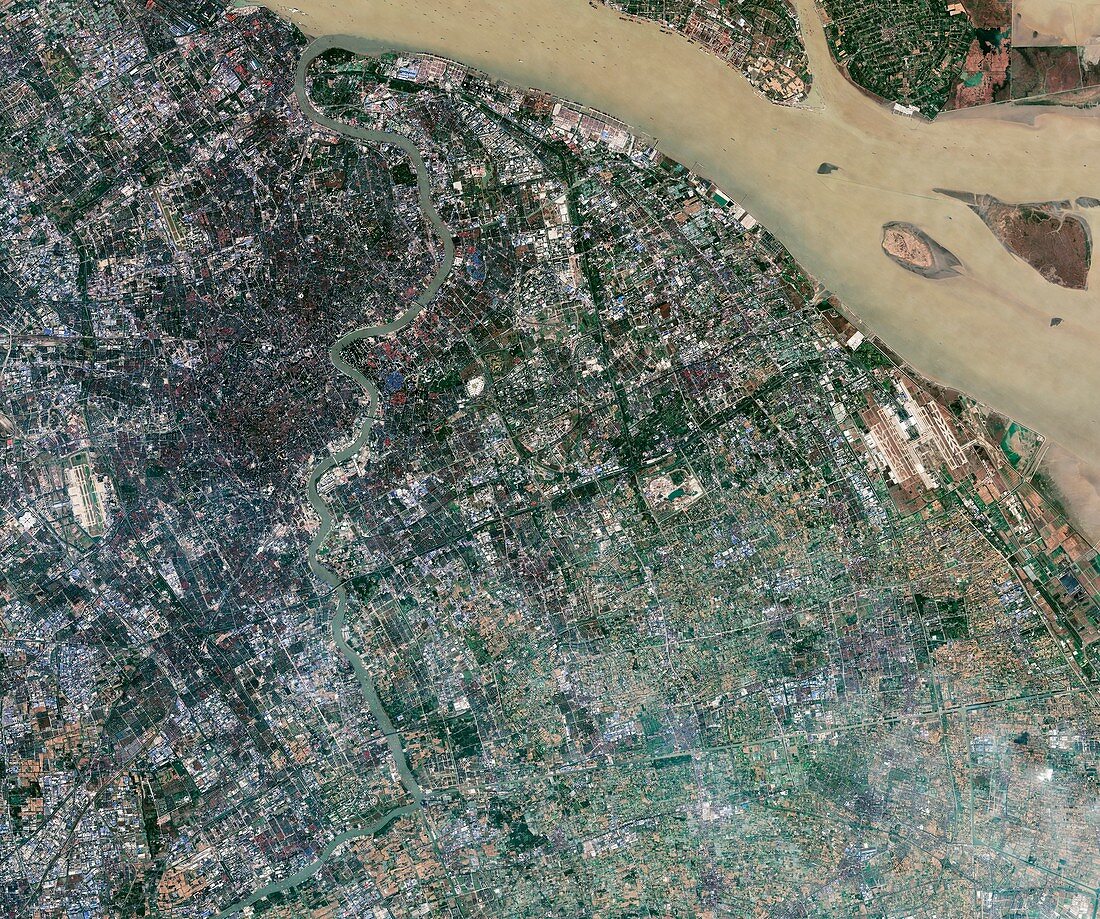 Shanghai, China, satellite image