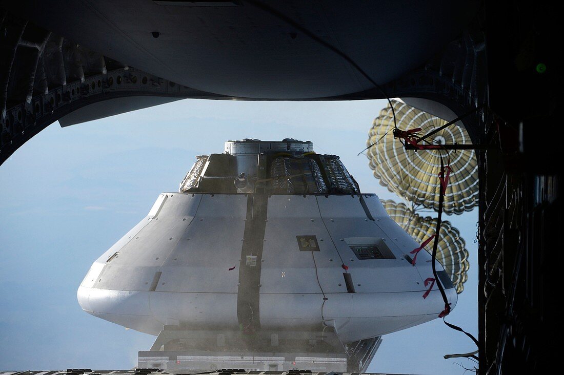 Orion parachute drop testing, 2012