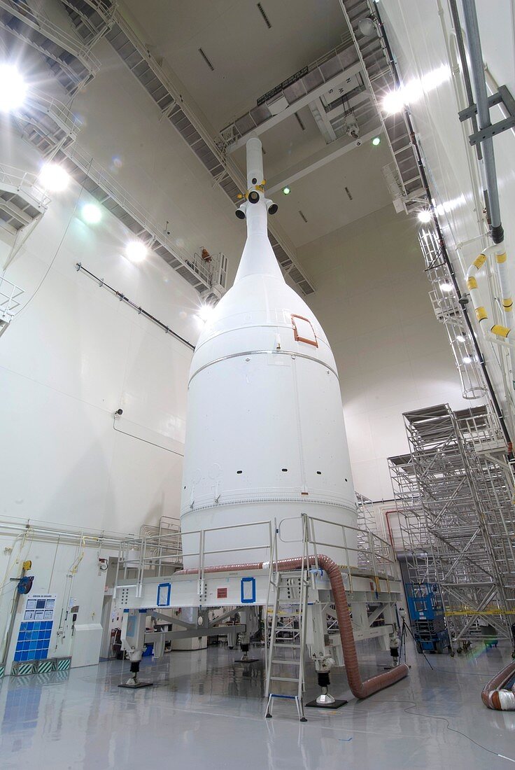 Orion spacecraft prior to first test flight, 2014