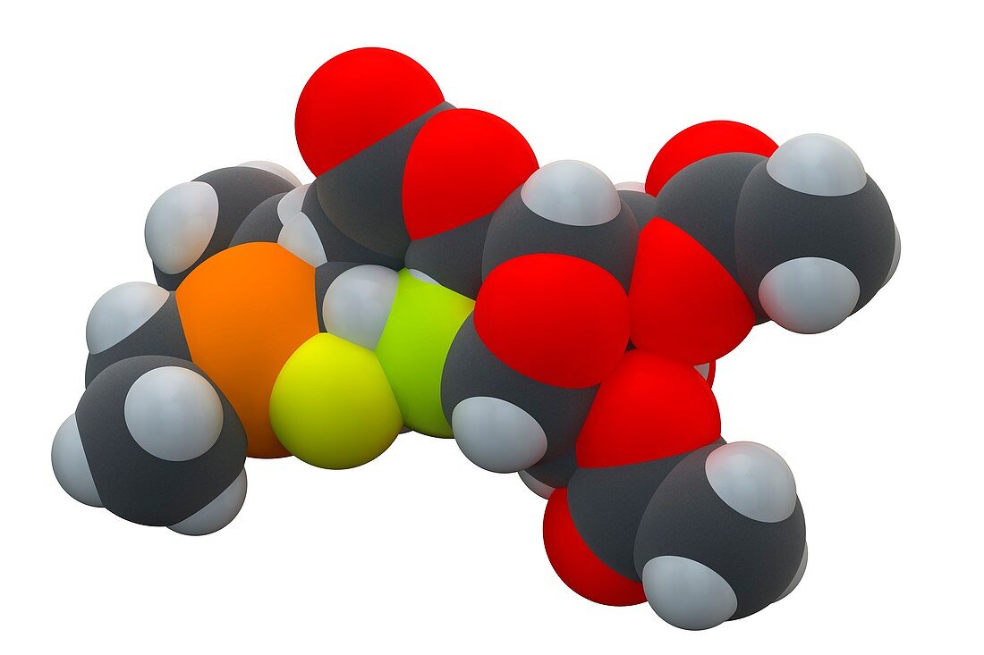 Auranofin drug molecule