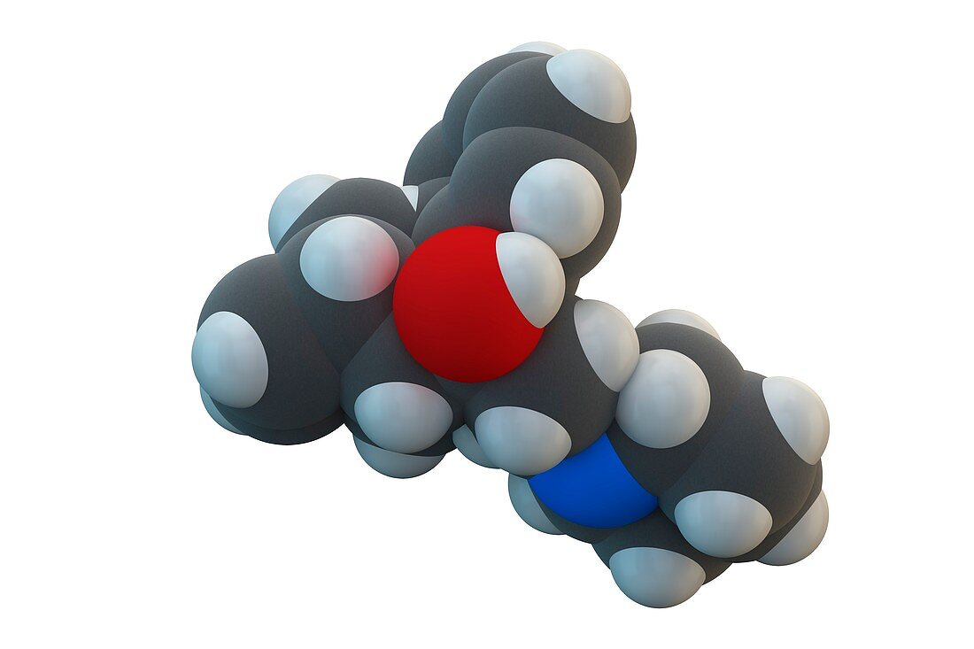 Biperiden Parkinson's drug molecule