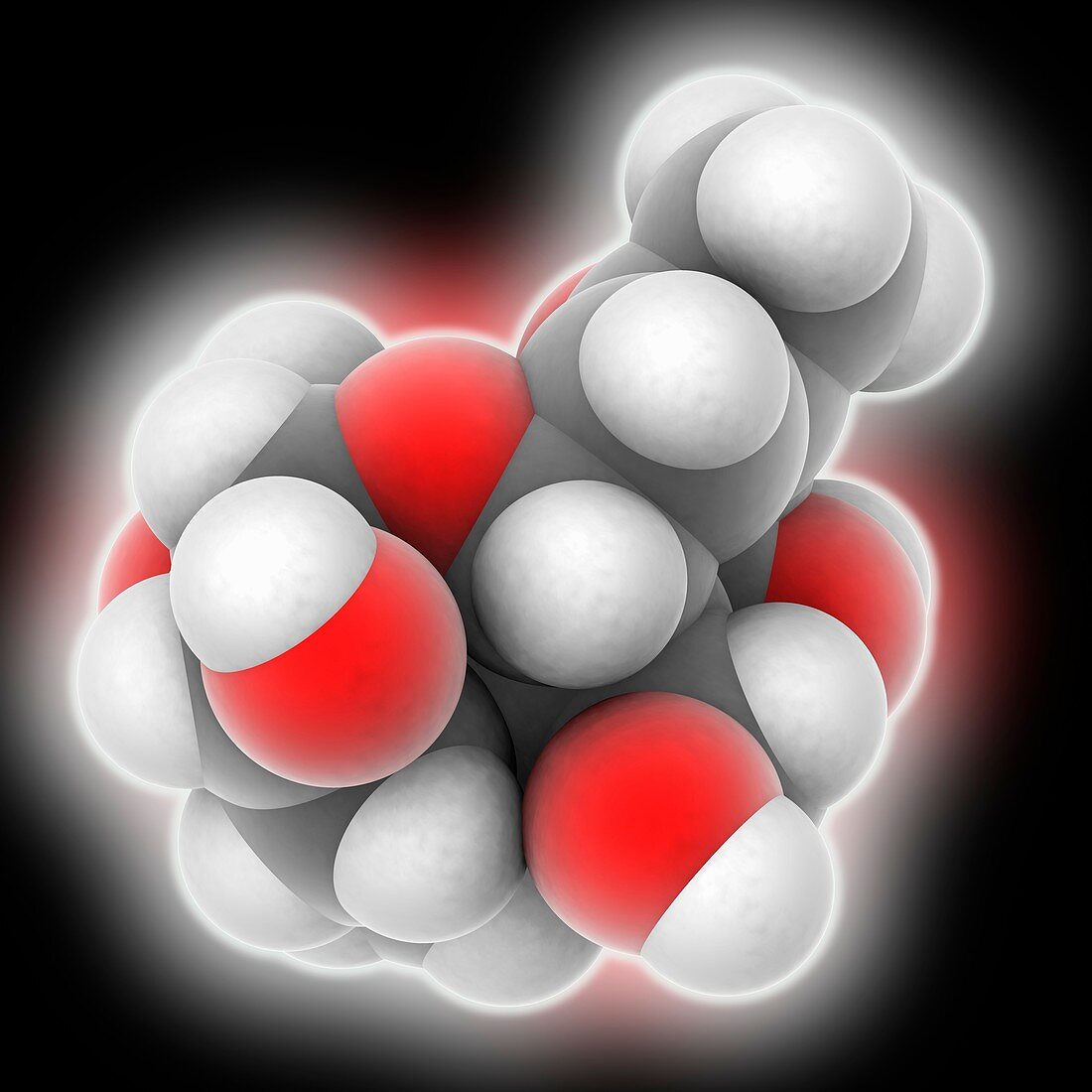 Vomitoxin (Deoxynivalenol) mycotoxin molecule