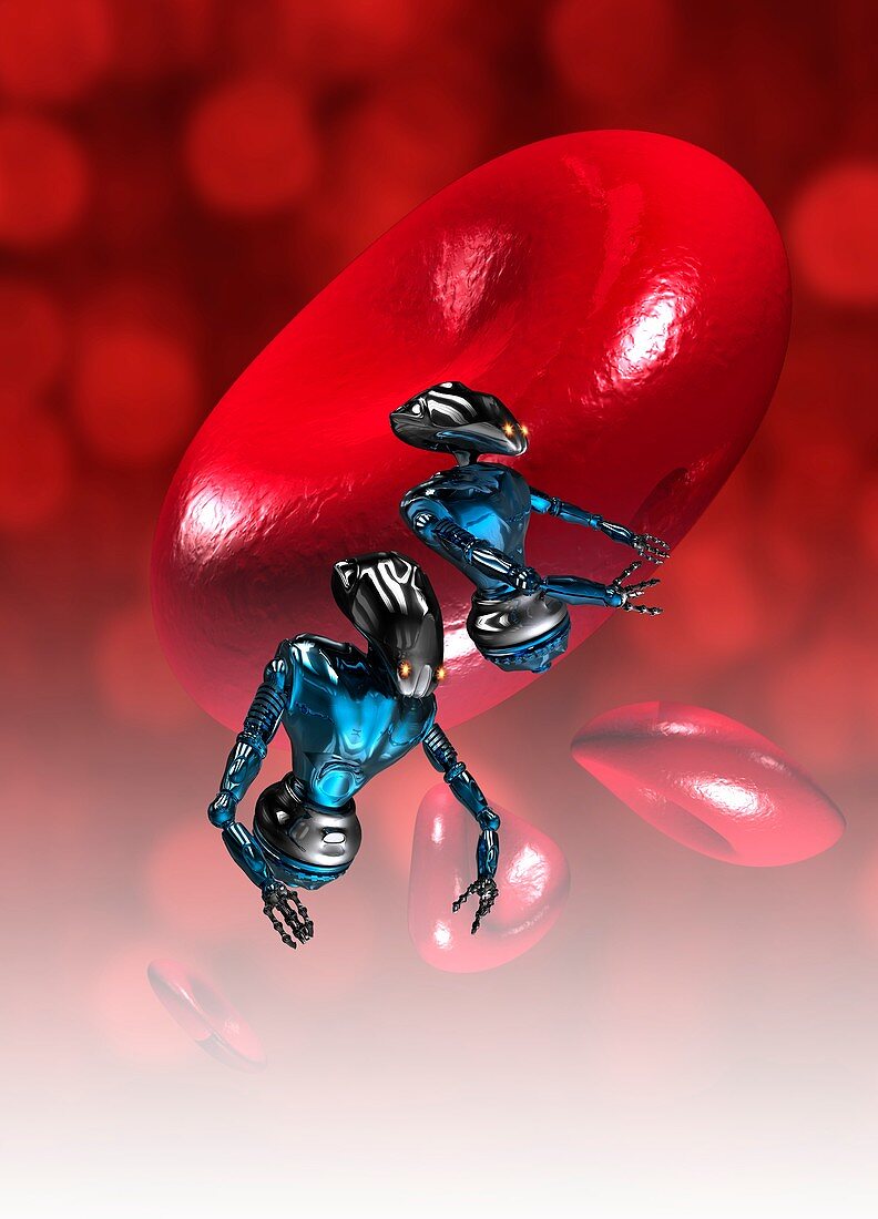 Nanobots and red blood cell