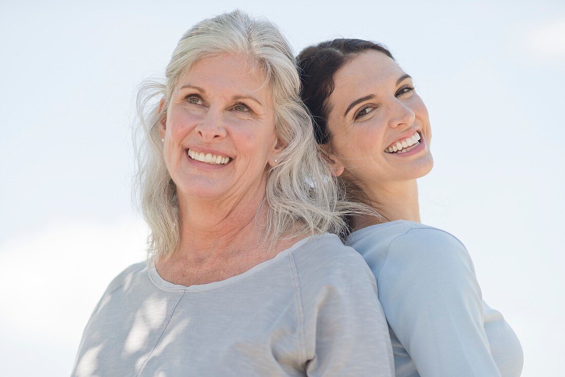 Senior woman with daughter