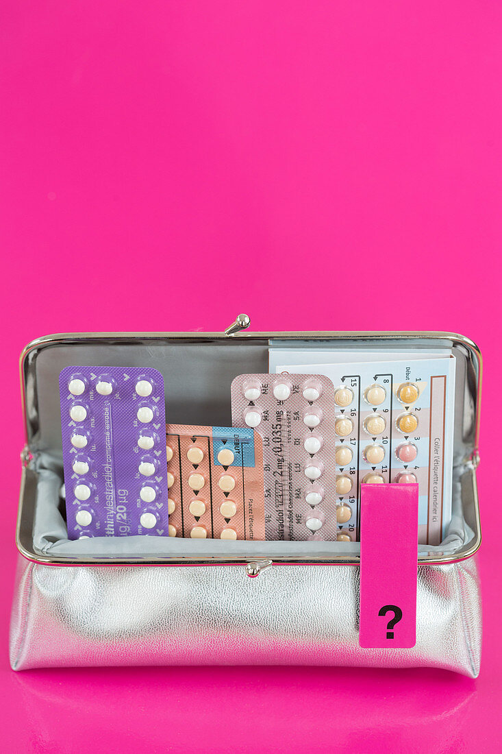 Contraceptive pills concept