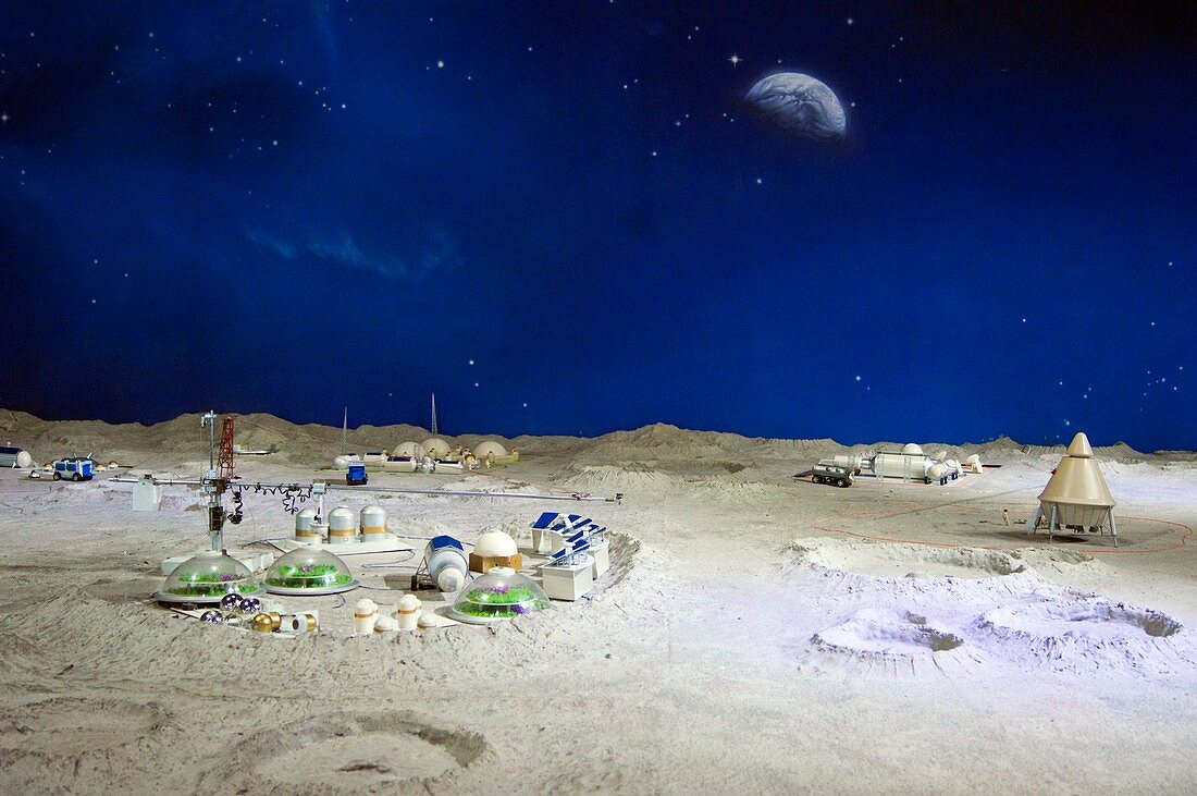 Chinese moonbase model.