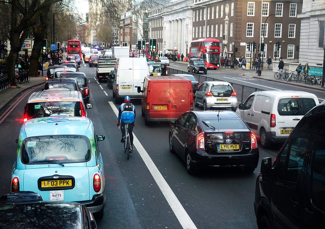 Traffic in London, UK