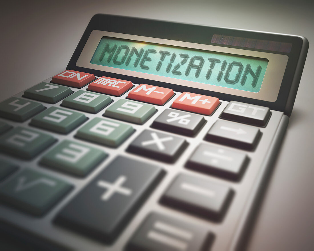 Calculator with monetization