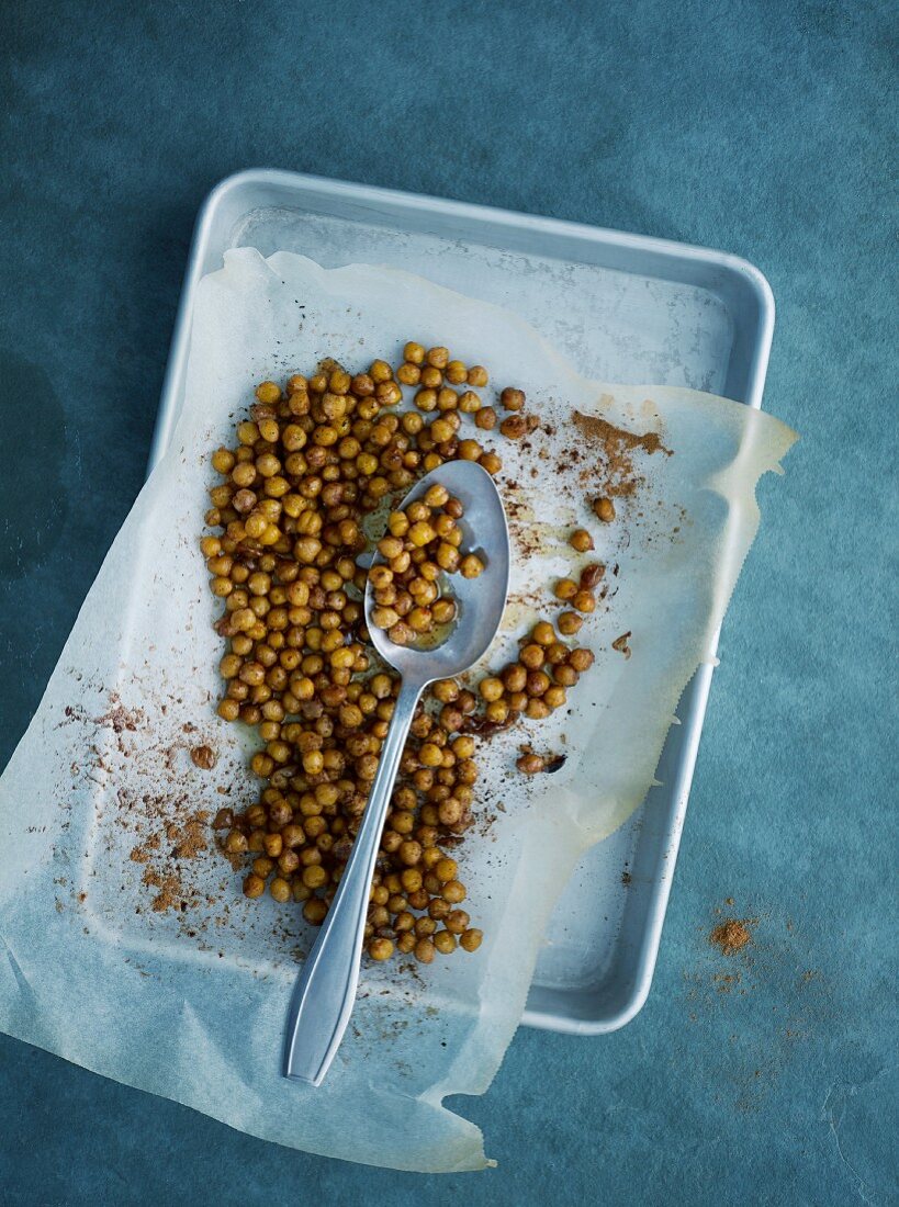 Roasted coconut chickpeas