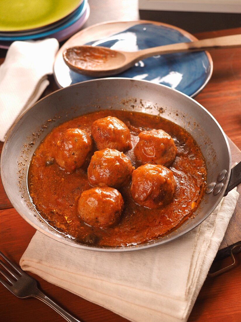 Meatballs with Pizzaiola tomato sauce, Italy