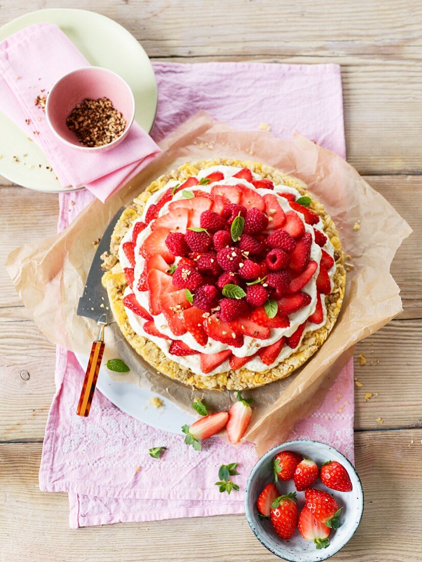 Quick strawberry pie