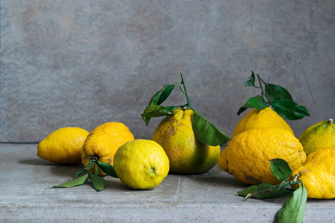 Lemons and ugli fruit