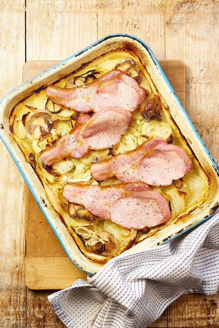 Hotpot mit Bacon und Kartoffeln