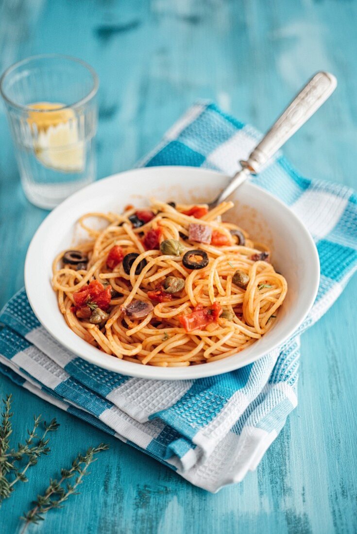 Bowl of Spaghetti alla Pizzaiola