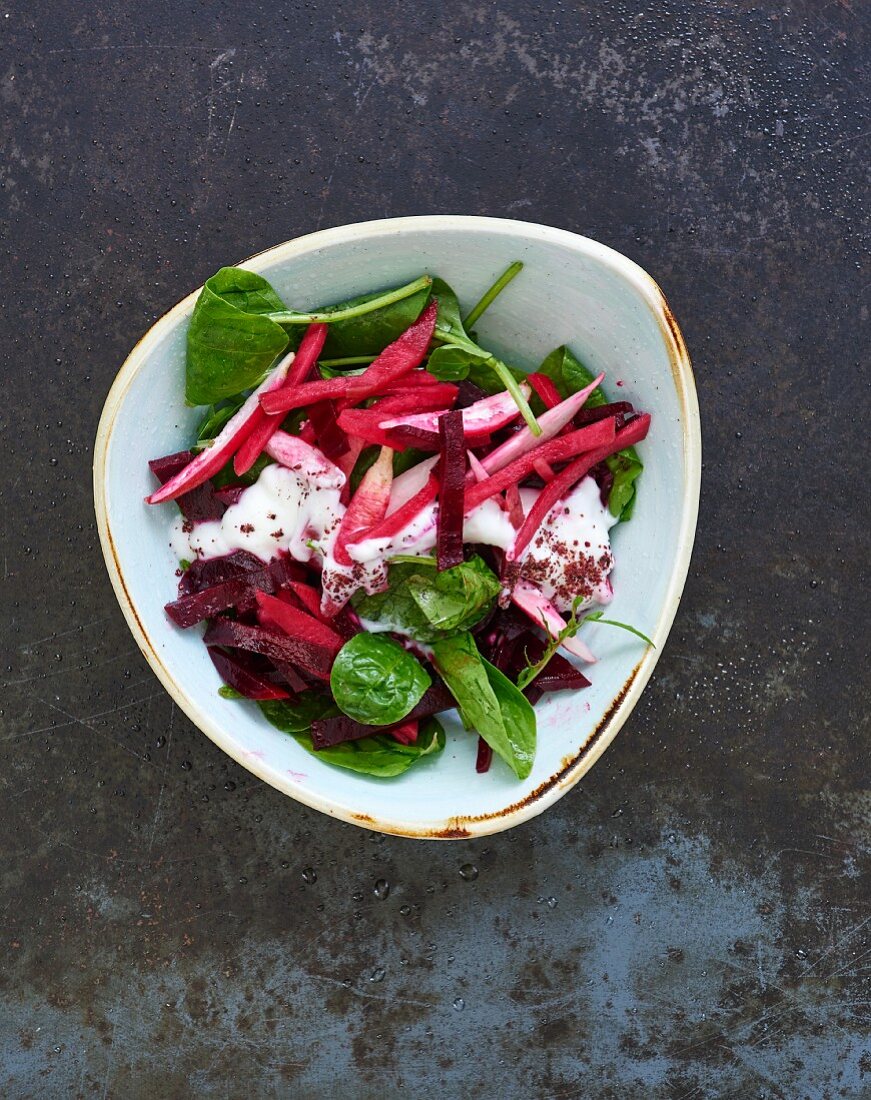 Rote-Bete-Salat mit Spinat (Libanon)