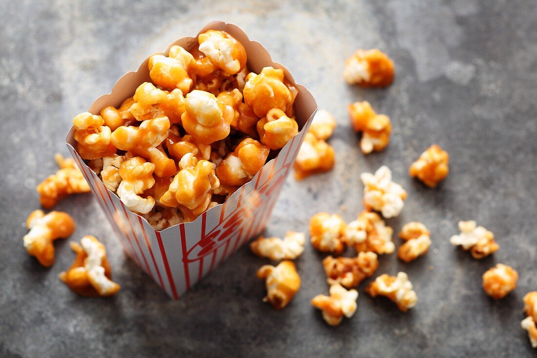 Hausgemachtes Karamell-Popcorn