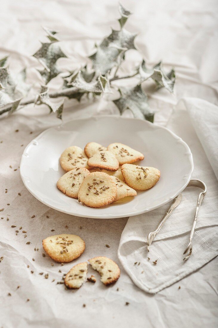Christmas star anise biscuits