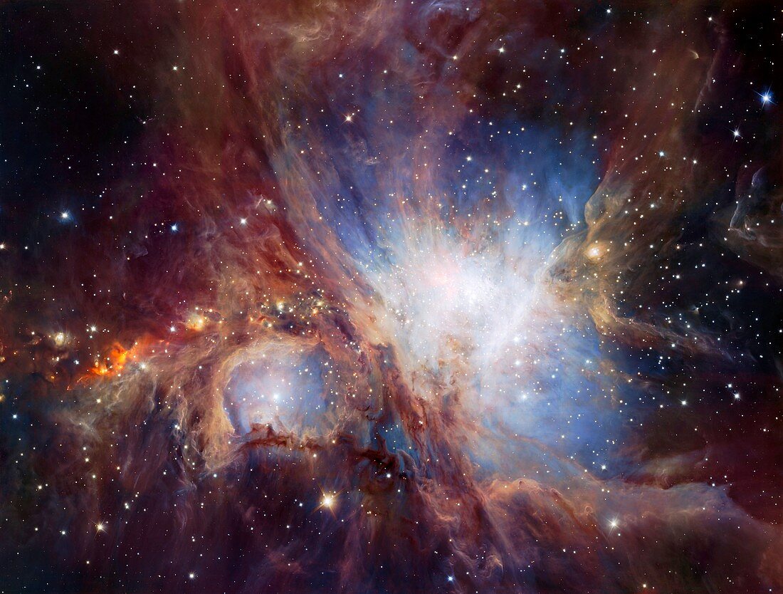 Orion Nebula, infrared image