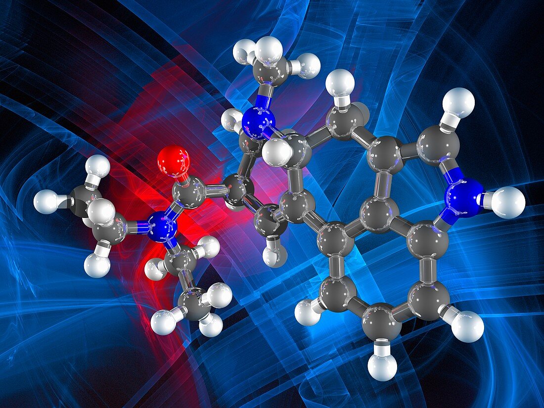 LSD drug molecule