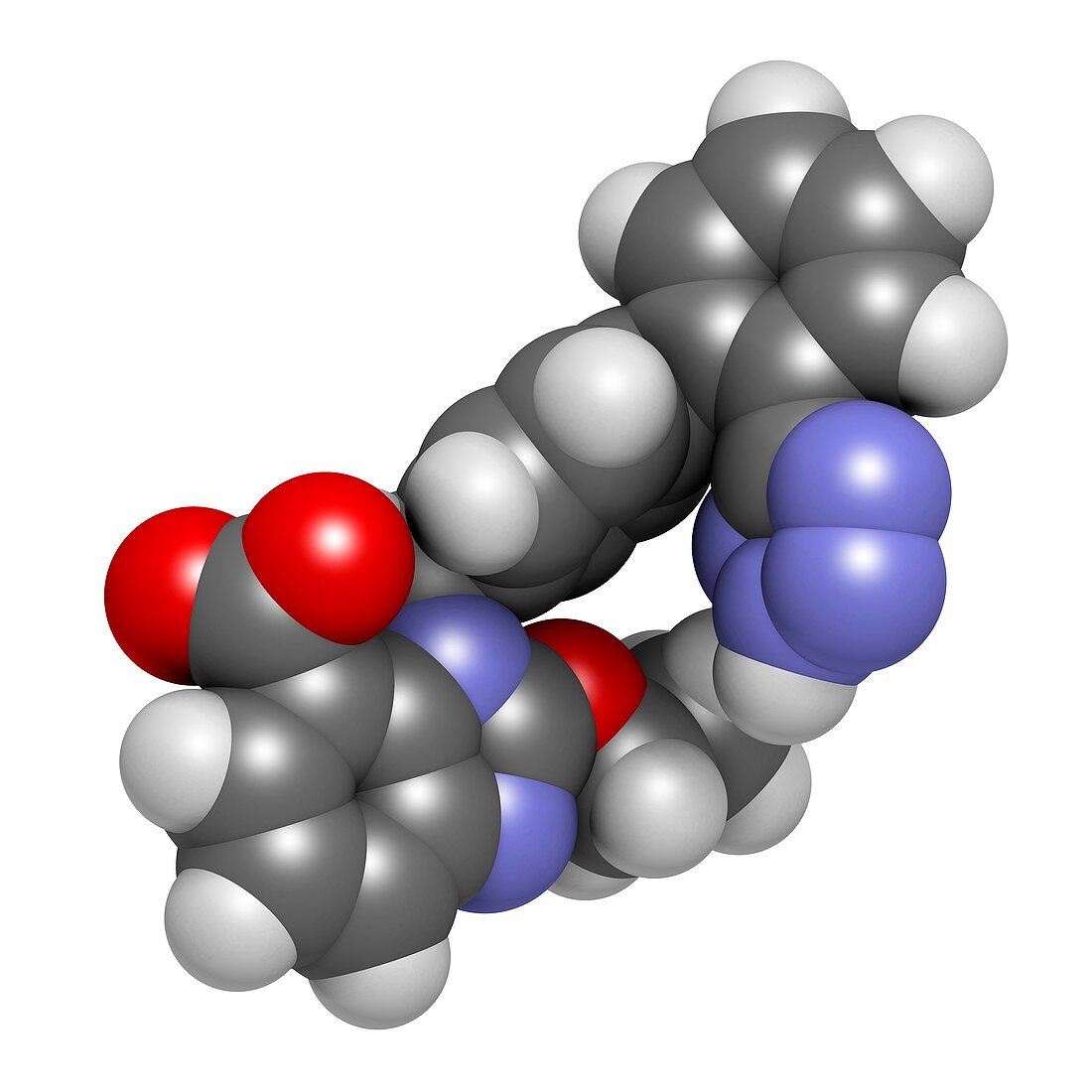 Candesartan hypertension drug molecule