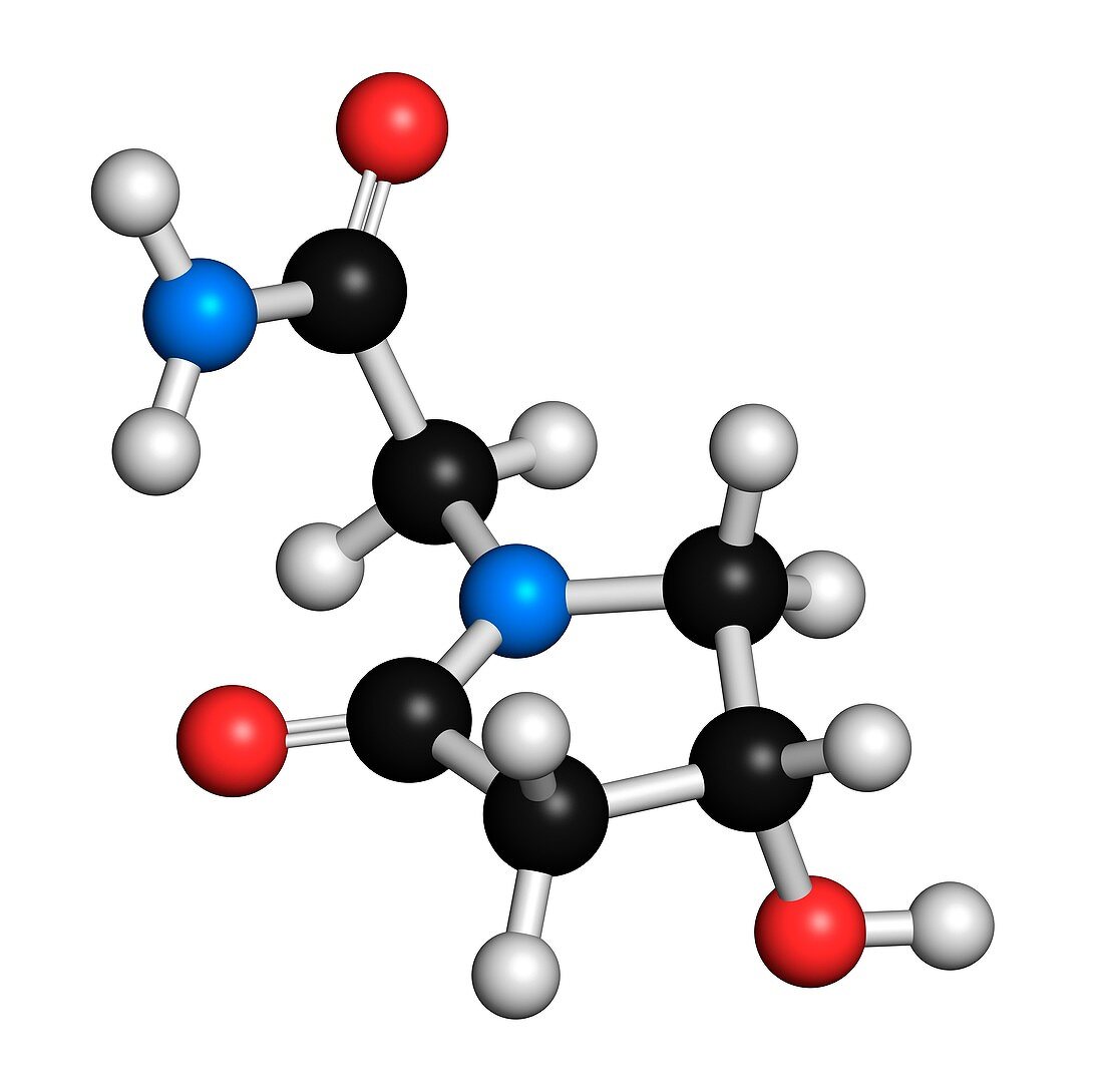 Oxiracetam nootropic drug molecule