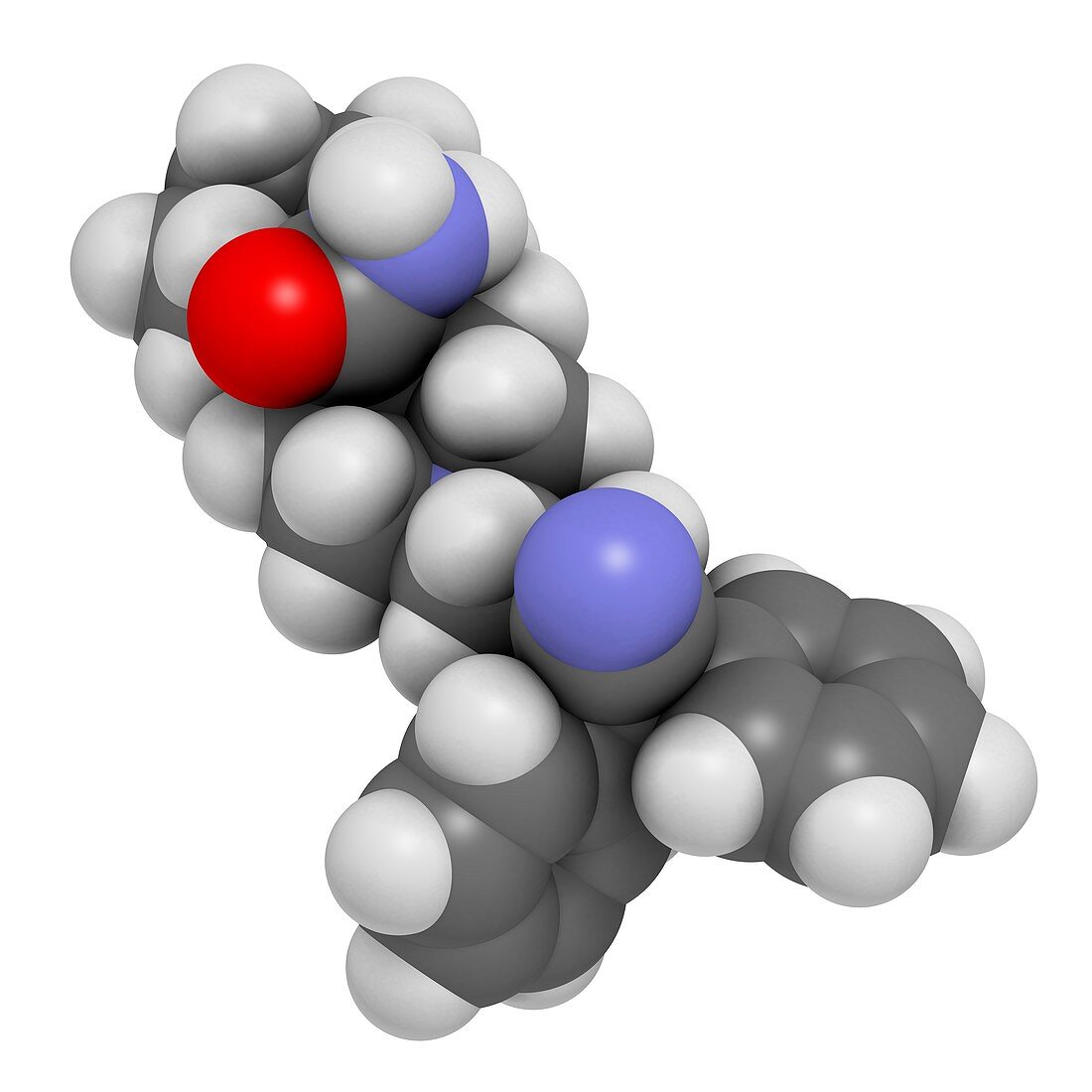 Piritramide opioid analgesic drug molecule