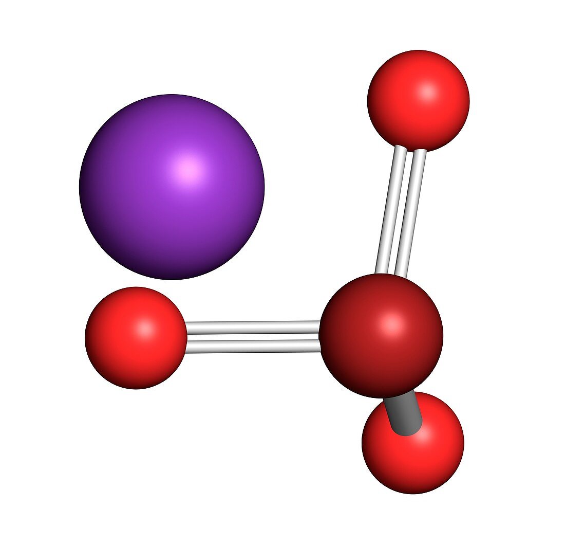 Potassium bromate molecule