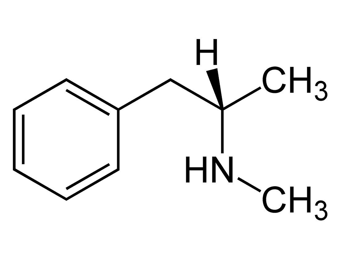 Methamphetamine crystal meth molecule