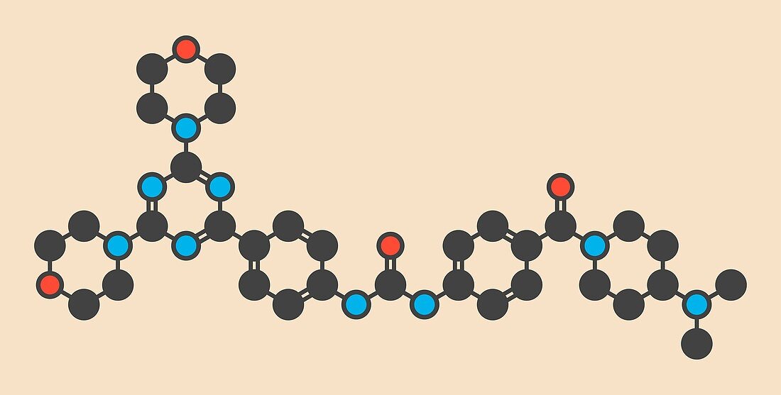 Gedatolisib cancer drug molecule