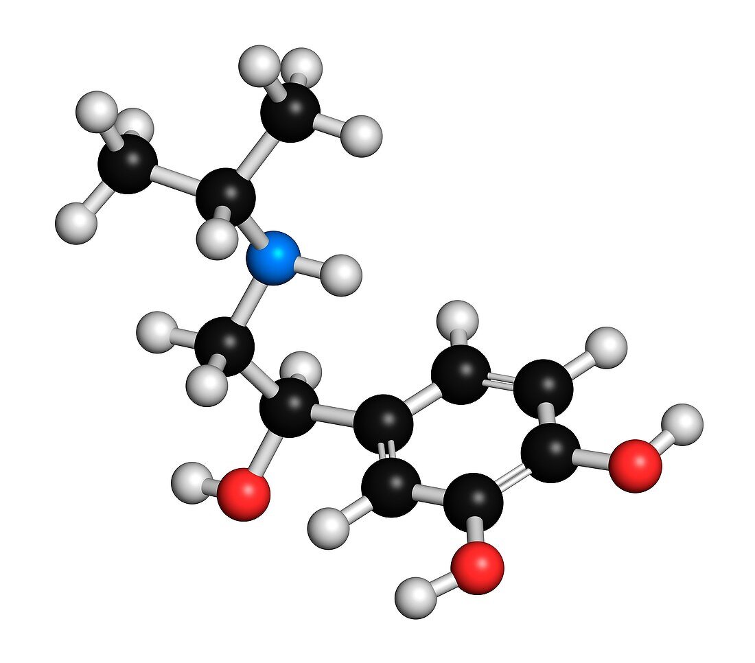 Isoprenaline drug molecule