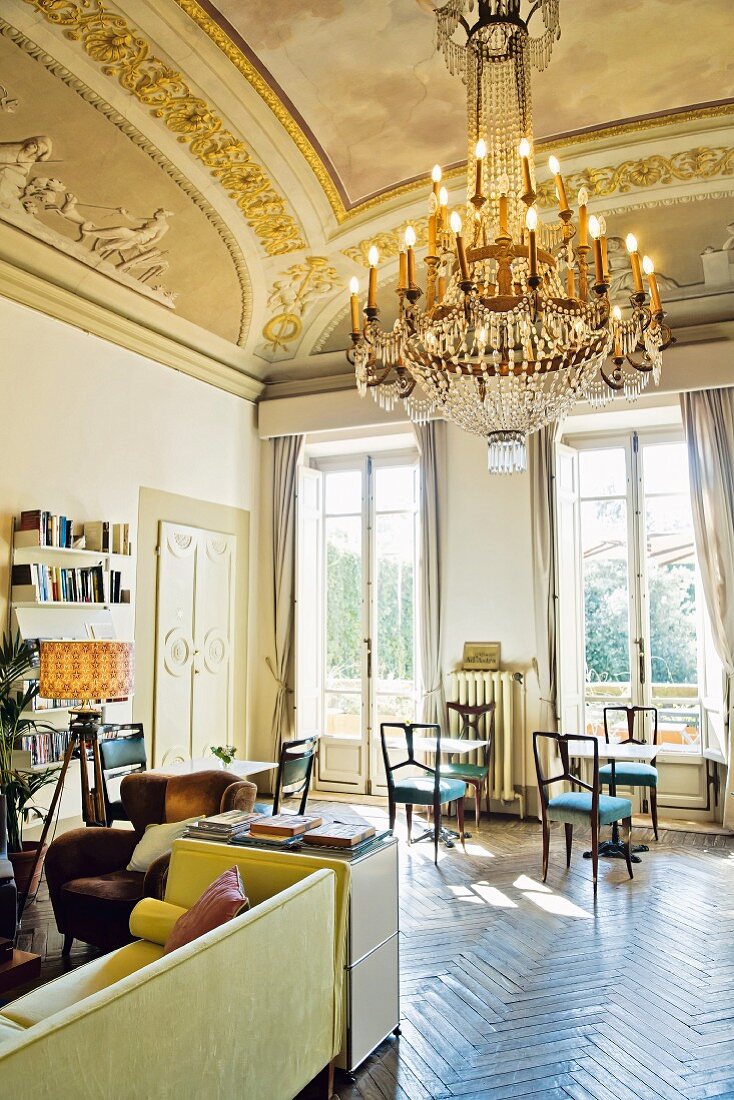 Lobby des Boutique-Hotels 'Ad Astra', Florenz, Italien