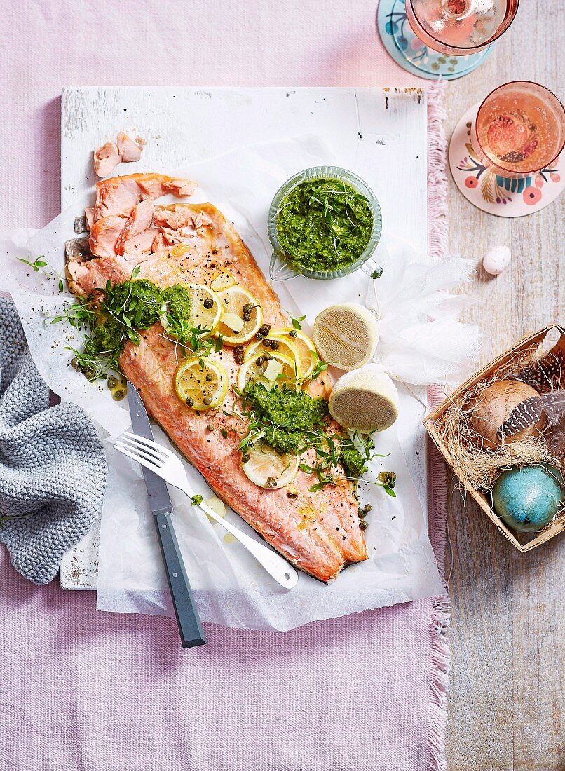 Side of Ocean Trout with Salsa Verde