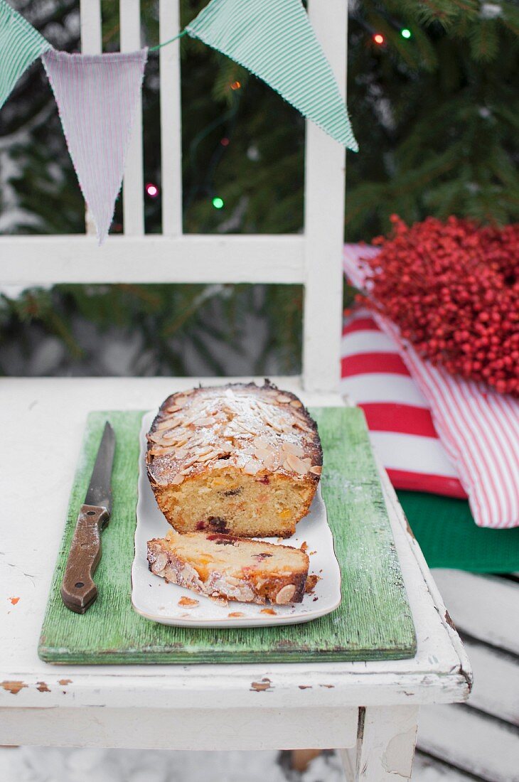 Traditional christmas fruit cake