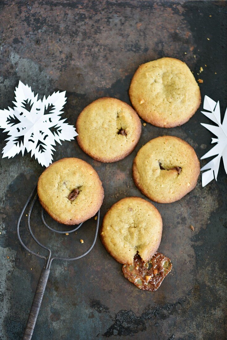 Erdnussbutter-Cookies zu Weihnachten