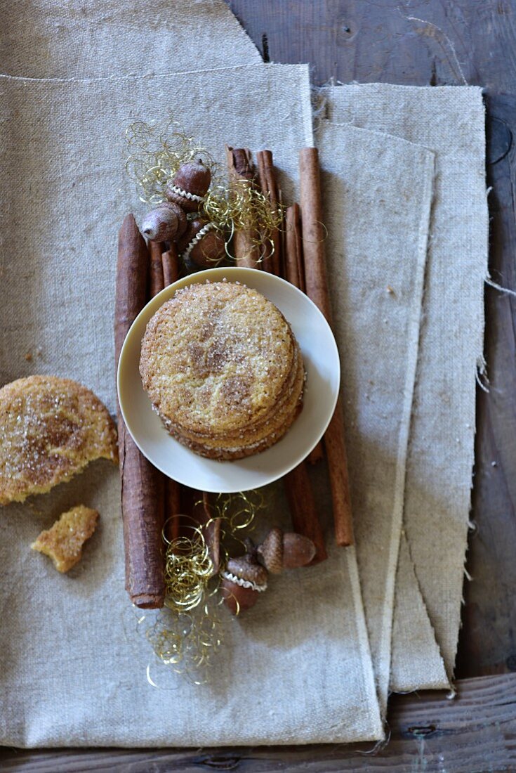 Chai cookies (made with spiced tea)