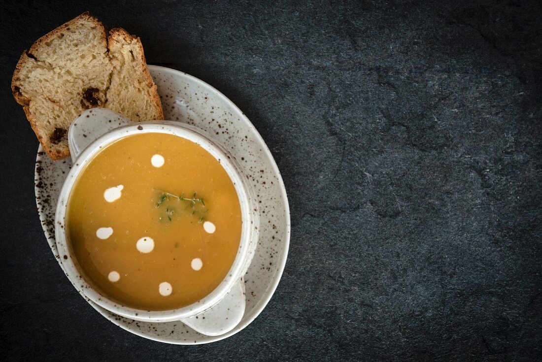 Hausgemachte Kürbissuppe