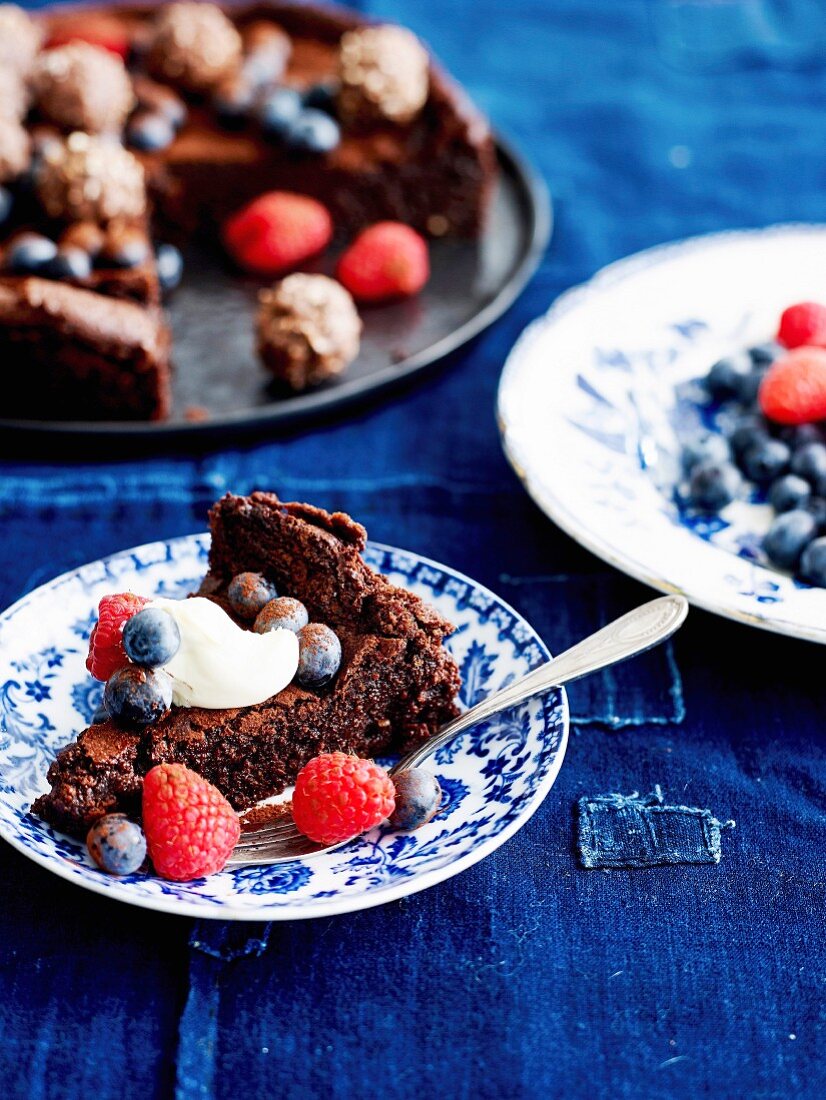 Chocolate Cake with berries