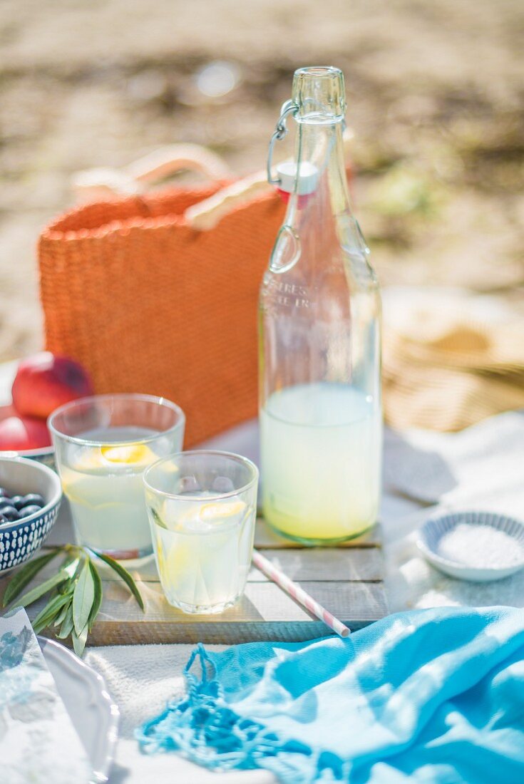 Lemonade on a beach