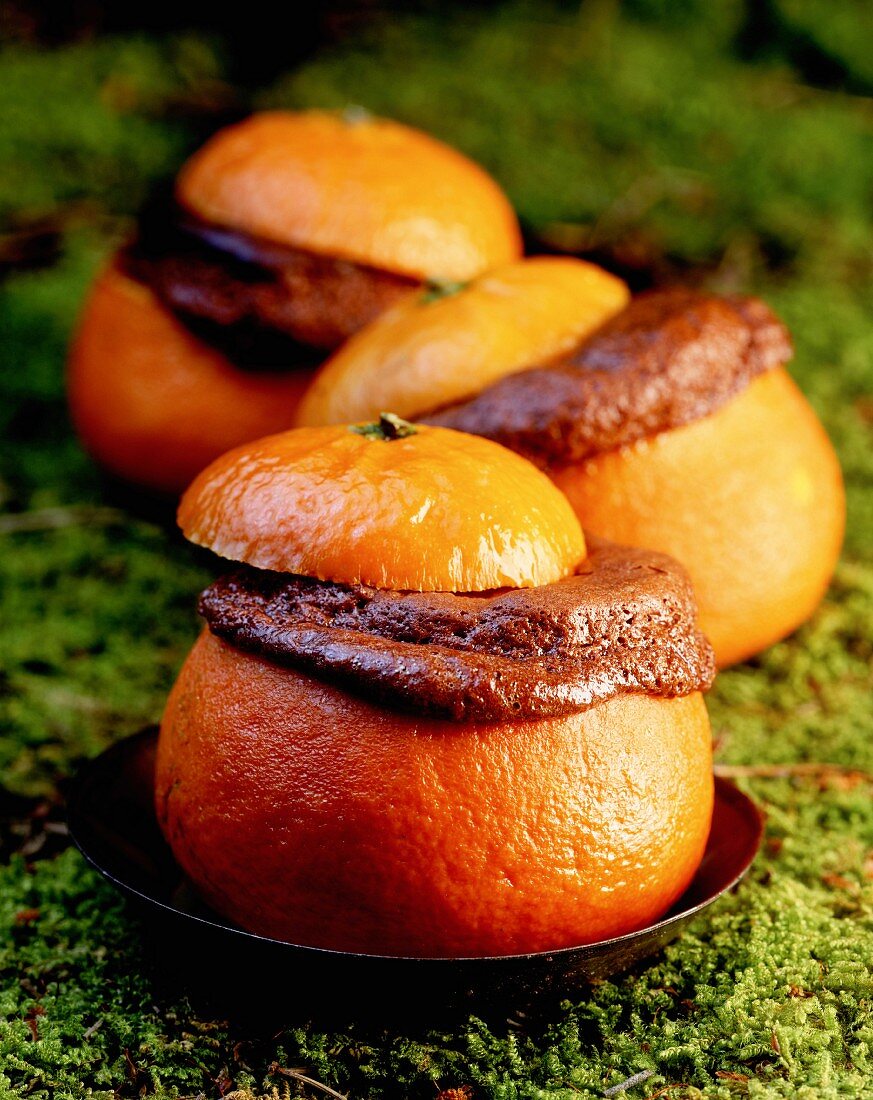 Chocolate orange souffle