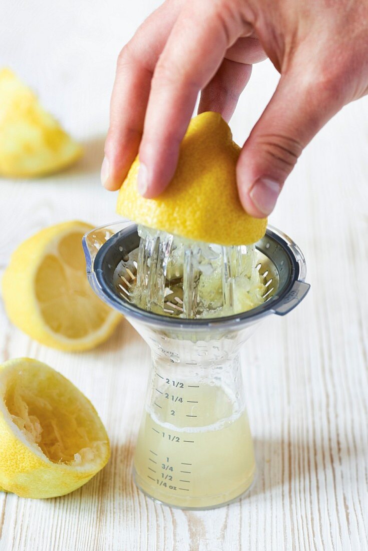 Squeezing a lemon