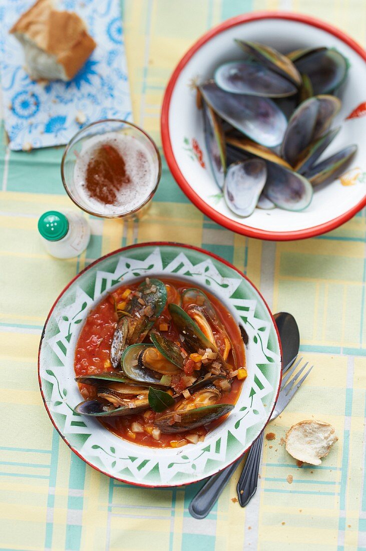 Grünlippmuscheln im Tomatensud