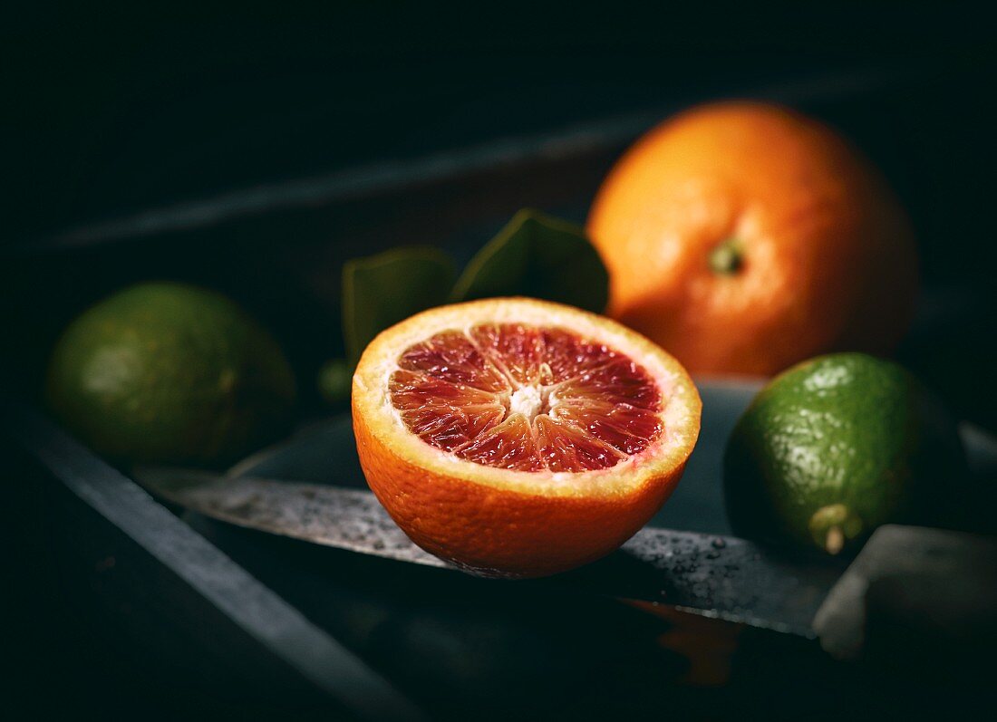 Blood oranges and limes