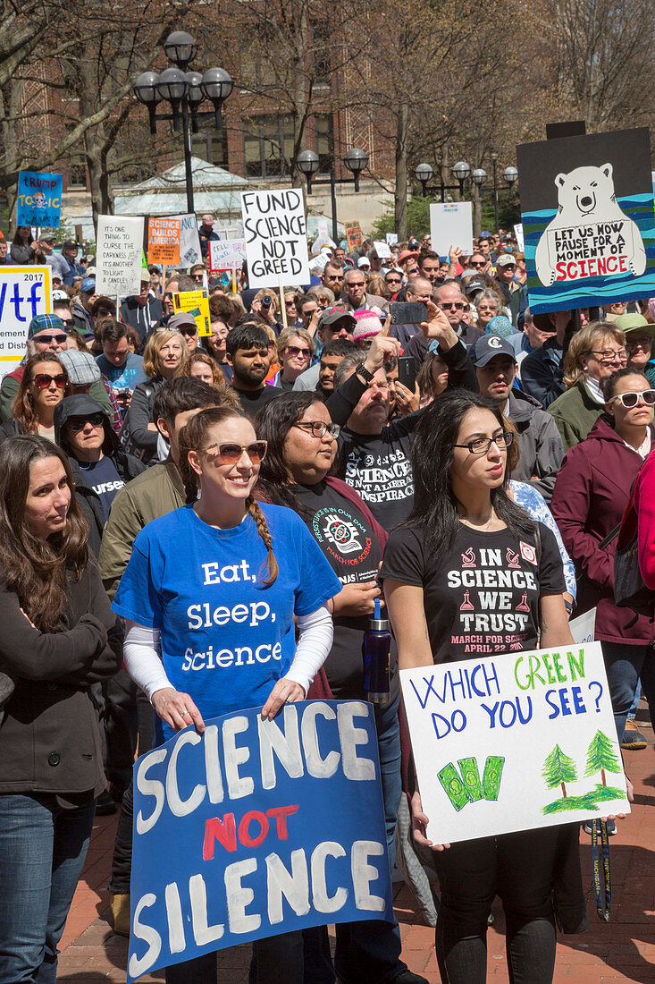 March for Science protest, Michigan, USA
