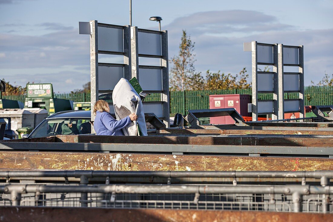 Recycling centre, UK