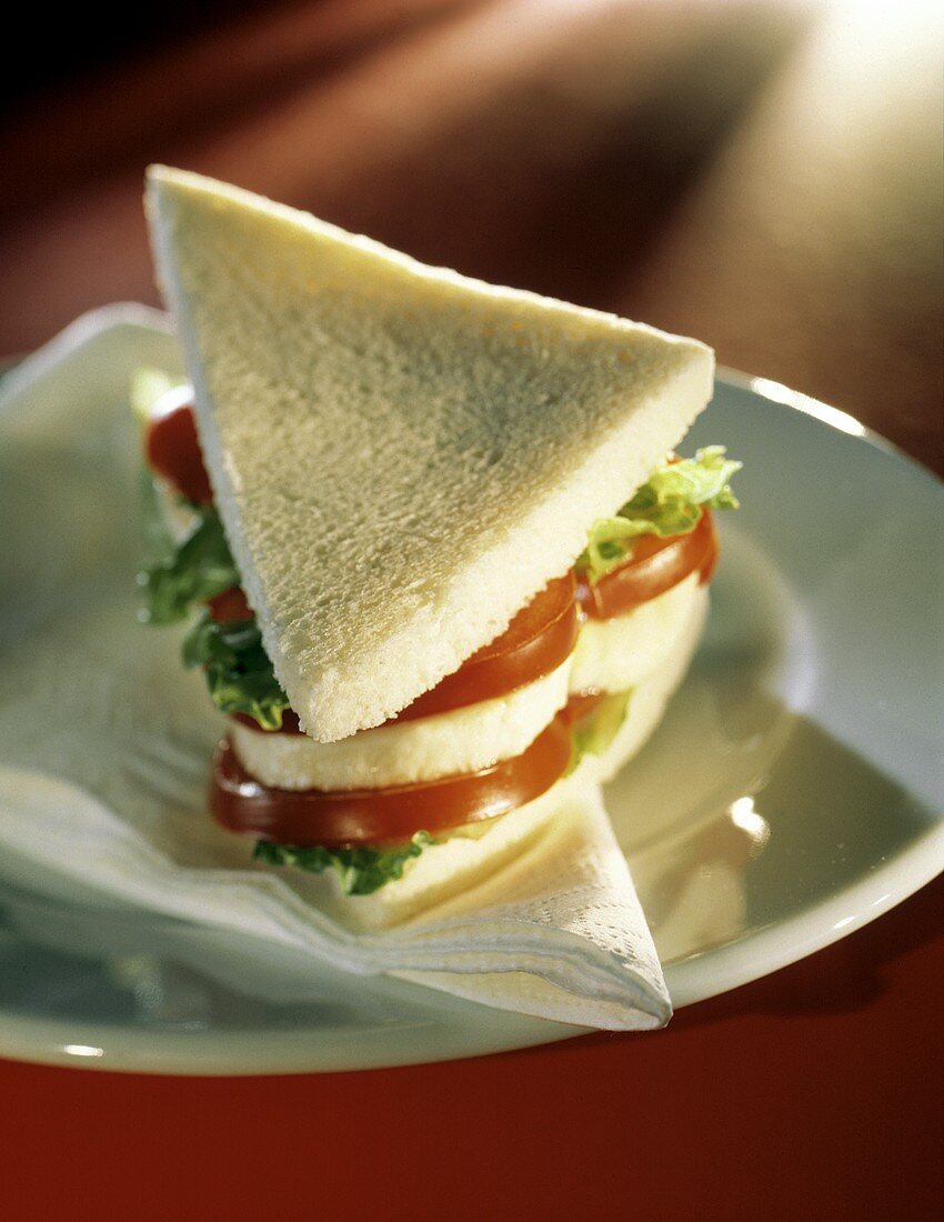 Tramezzino (triangular sandwich), Veneto, Italy