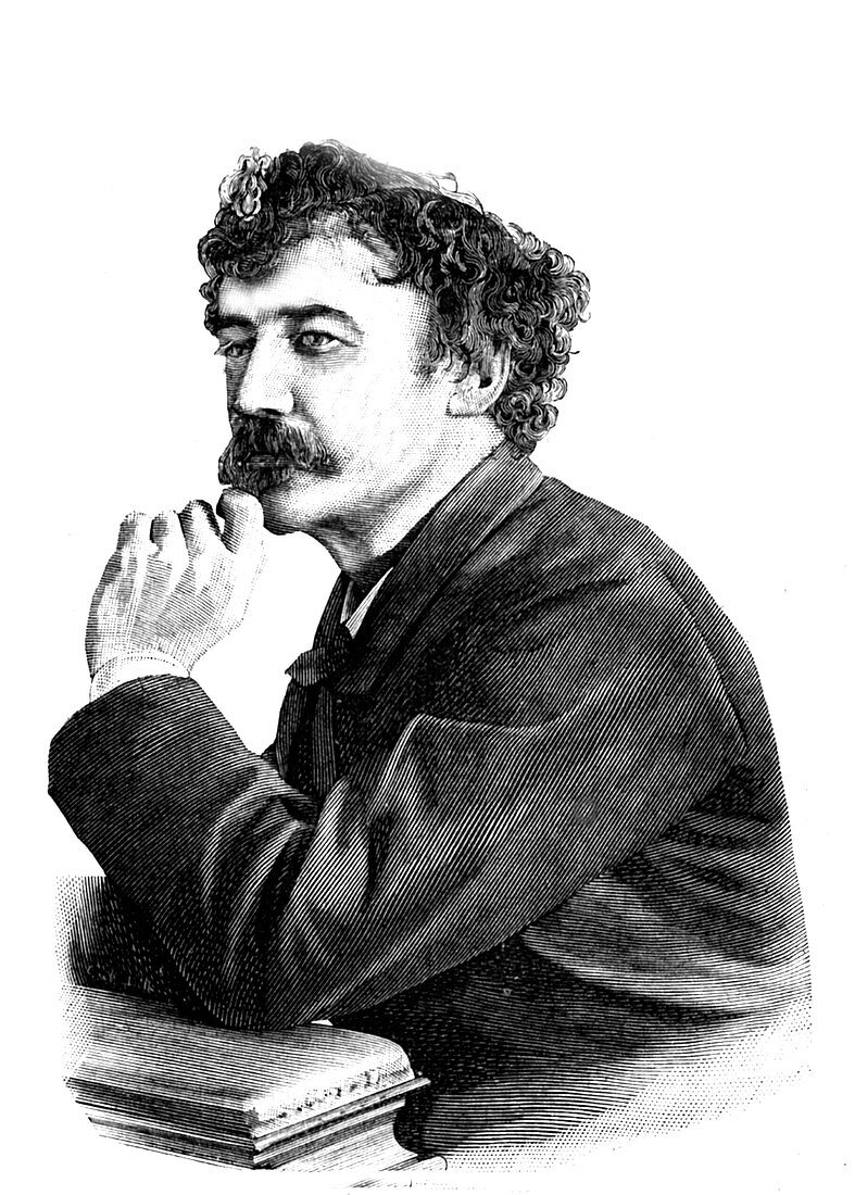 James Whistler, US painter, 19th C illustration